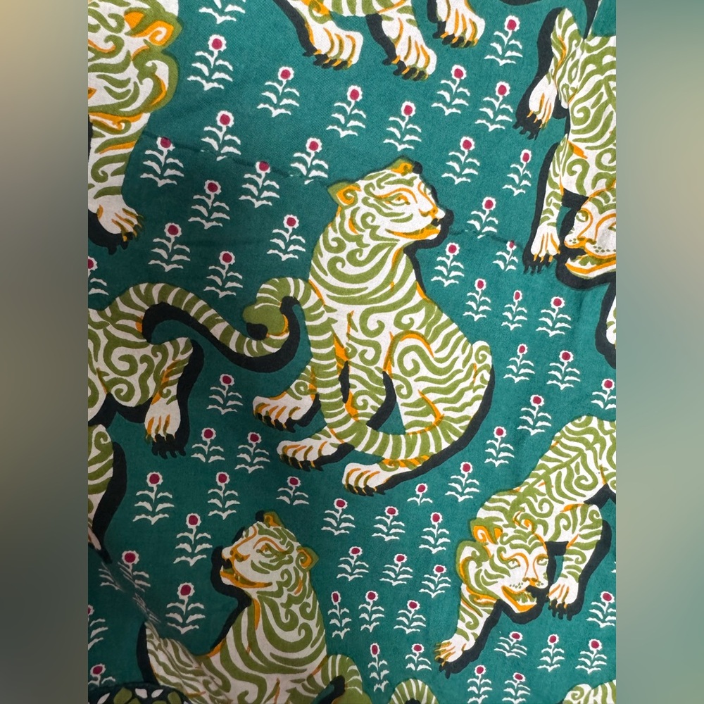 Gorgeous Printfresh cotton midi Dress in Tiger Queen XS NWOT - Picture 3 of 9